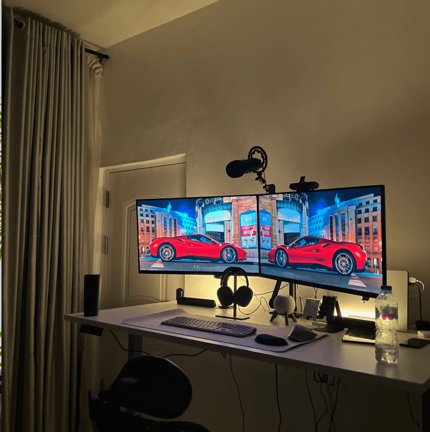 workspace setup right side view